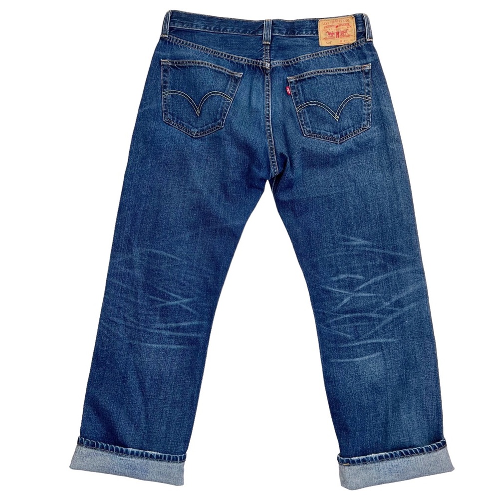 Levi's 501 Selvedge Button Fly Jeans For JCrew 34 x 30 - Picture 2 of 10